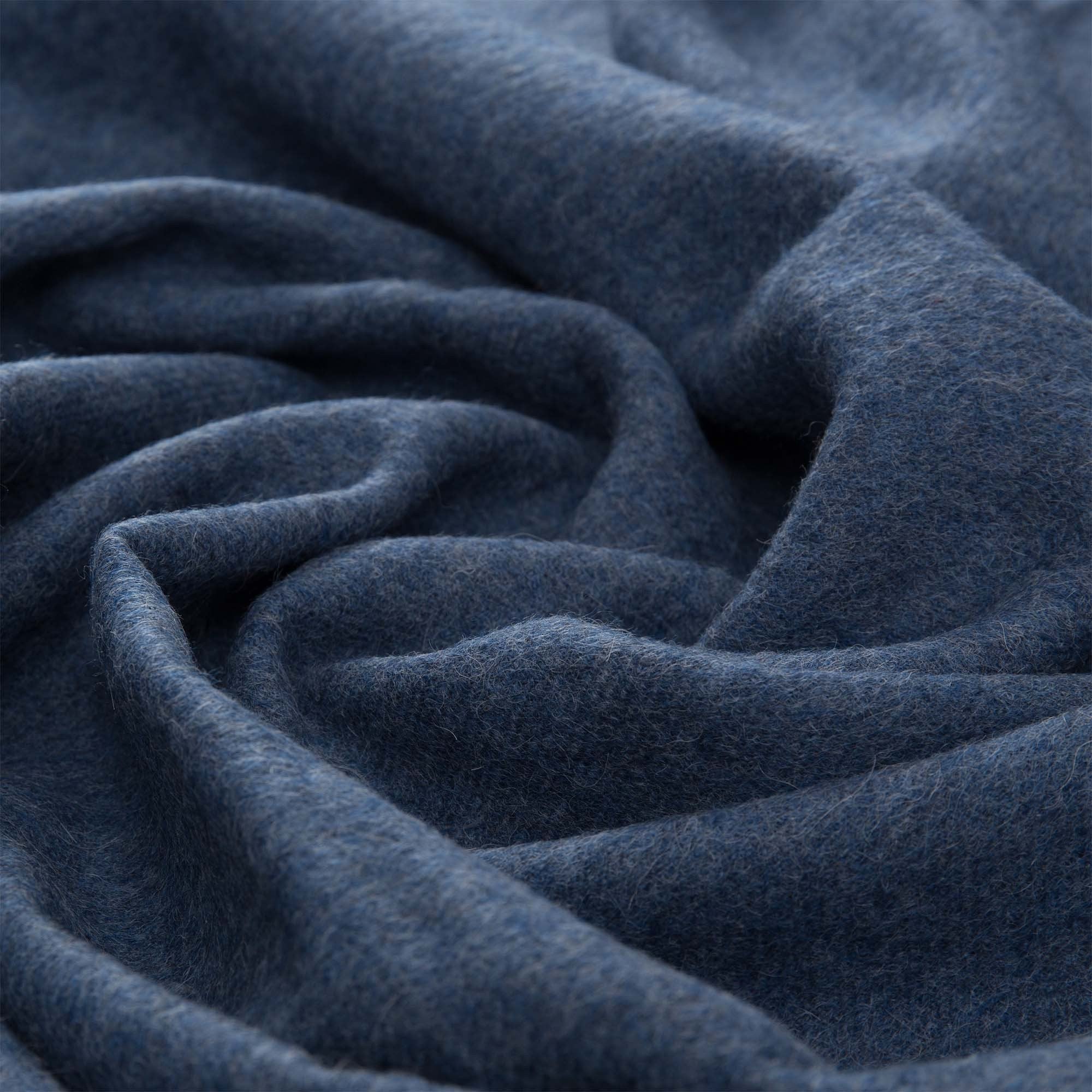Arica Alpaca Blanket, denim blue | URBANARA