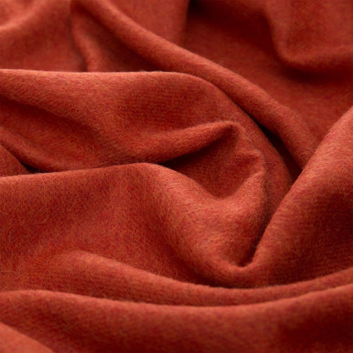 Arica blanket, rust orange, 100% baby alpaca wool |High quality homewares