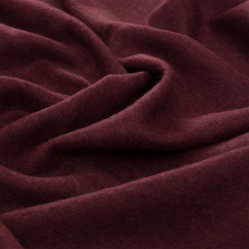 Arica Alpaca Blanket bordeaux red, 100% baby alpaca wool | High quality homewares