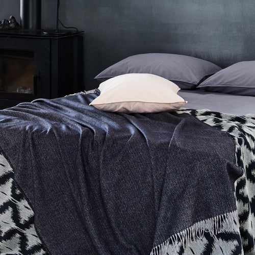 Corcovado Alpaca Blanket in black & off-white | Home & Living inspiration | URBANARA