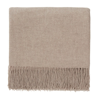 Almora blanket, sand, 50% cashmere wool