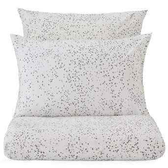 Connemara duvet cover, white & grey, 100% cotton