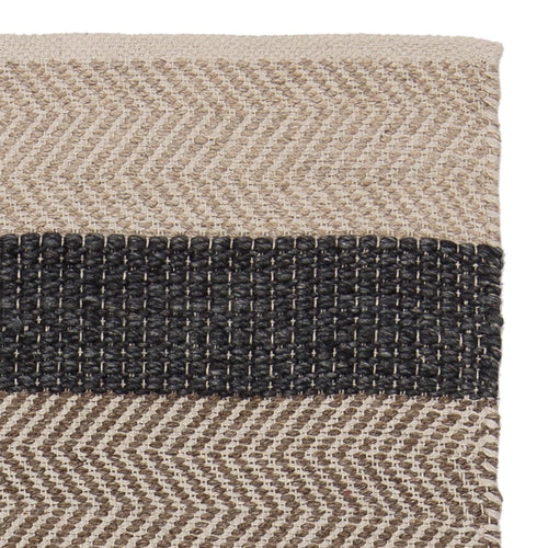 Alto rug, charcoal & beige & light brown, 35% wool & 35% cotton & 30% viscose