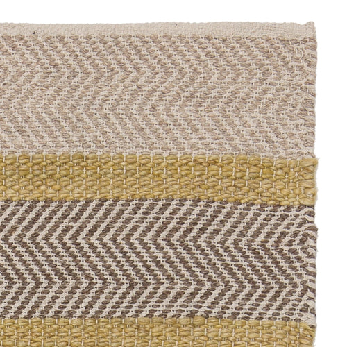 Alto rug, ochre & beige & light brown, 35% wool & 35% cotton & 30% viscose