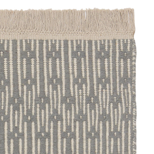 Lumaco rug, grey & off-white, 100% wool | URBANARA wool rugs