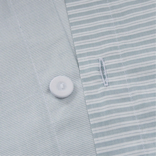 Izeda pillowcase in green & white, 100% cotton |Find the perfect percale bedding