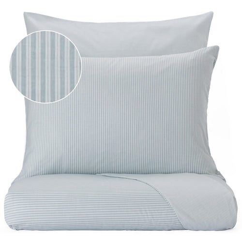 Izeda pillowcase, green & white, 100% cotton