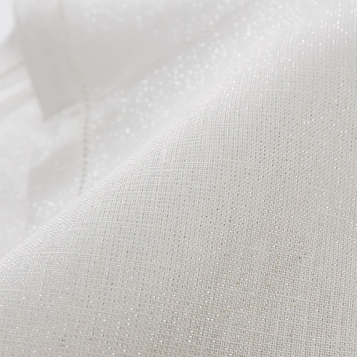 Cavaillon table runner, silver & white, 87% linen & 13% lurex | URBANARA christmas decoration