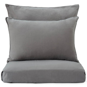 Luz pillowcase, charcoal, 100% cotton