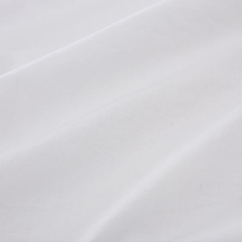 Luz fitted sheet, white, 100% cotton | URBANARA fitted sheets