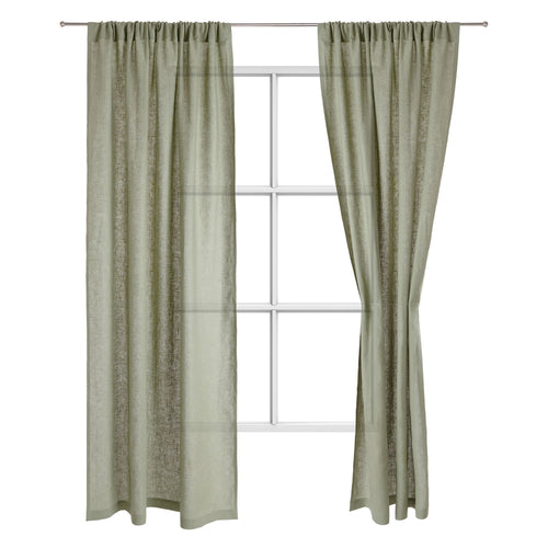 Fana curtain, light green, 100% linen