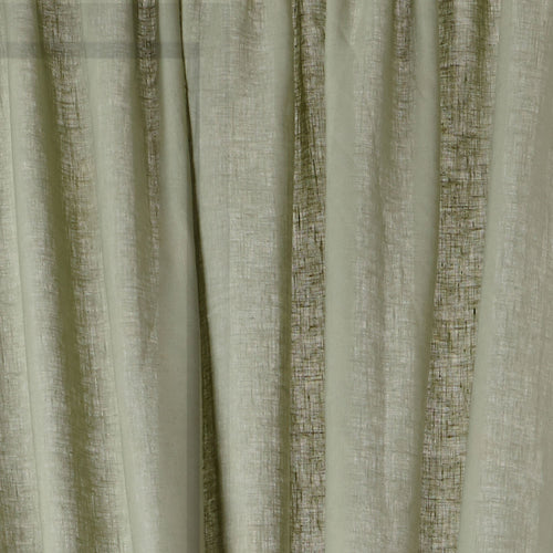 Zelva Curtain light green, 100% linen | URBANARA curtains