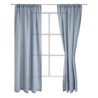 Fana curtain, light blue, 100% linen