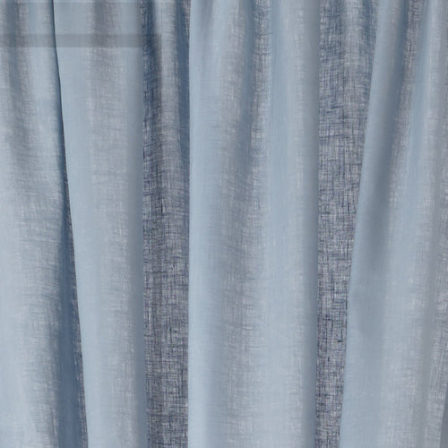 Zelva Curtain light blue, 100% linen | URBANARA curtains