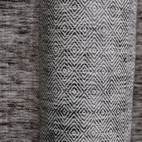 Zarasai curtain, black & white, 100% linen | URBANARA curtains