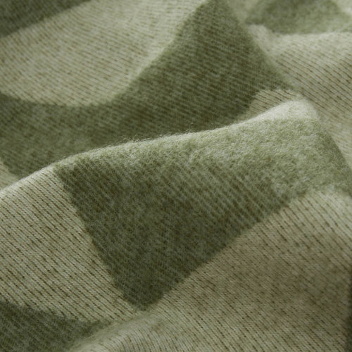 Farum blanket in green & cream, 100% merino wool |Find the perfect wool blankets