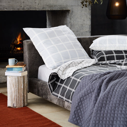 Light grey & Cream Brelade Bettdeckenbezug | Home & Living inspiration | URBANARA