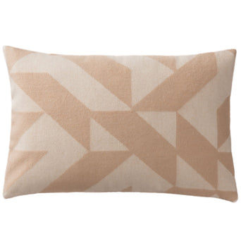 Farum cushion cover, beige & cream, 100% merino wool