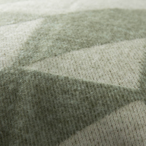 Farum cushion cover, green & cream, 100% merino wool | URBANARA cushion covers