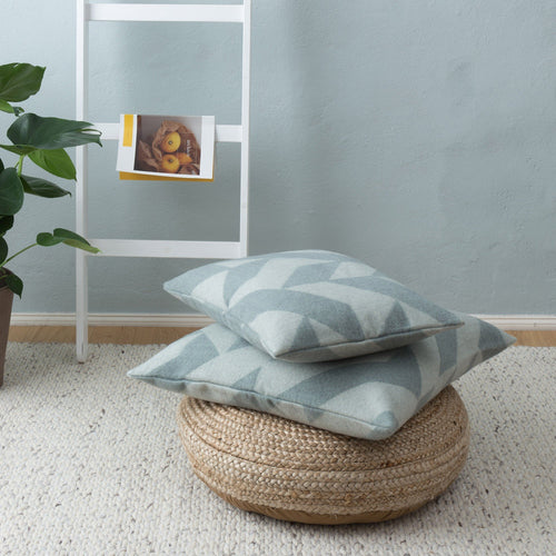 Grey blue & Cream Farum Kissenhülle | Home & Living inspiration | URBANARA