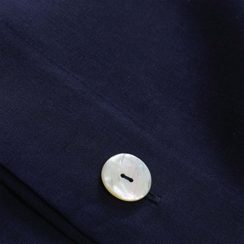 Bellvis pillowcase, dark blue, 100% linen |High quality homewares