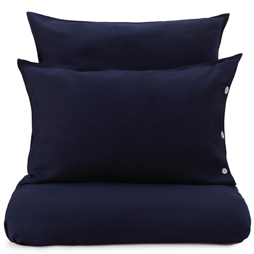Bellvis pillowcase, dark blue, 100% linen
