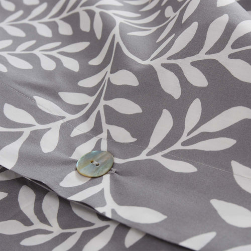 Aneto duvet cover, light grey & white, 100% cotton |High quality homewares