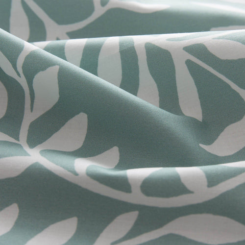 Eixo table cloth, grey green & white & natural, 100% cotton & 100% linen | URBANARA tablecloths