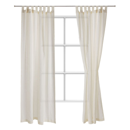 Cuyabeno curtain, cream, 100% linen