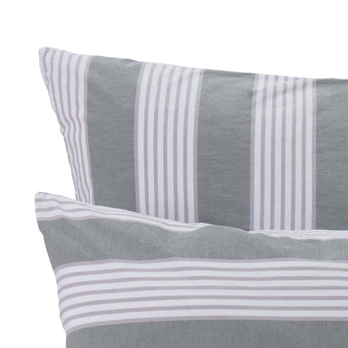 Beja Bed Linen in green grey & grey & white | Home & Living inspiration | URBANARA