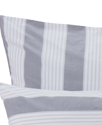 Beja duvet cover, grey & light grey & white, 100% cotton