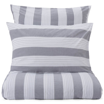 Beja duvet cover, grey & light grey & white, 100% cotton