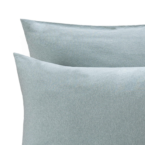 Sabugal pillowcase in emerald melange, 100% cotton |Find the perfect jersey bedding