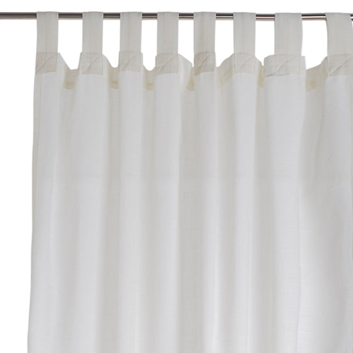 Helan curtain, natural white, 50% cotton & 50% polyester | URBANARA curtains