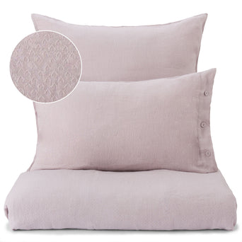 Lousa duvet cover, powder pink, 100% linen