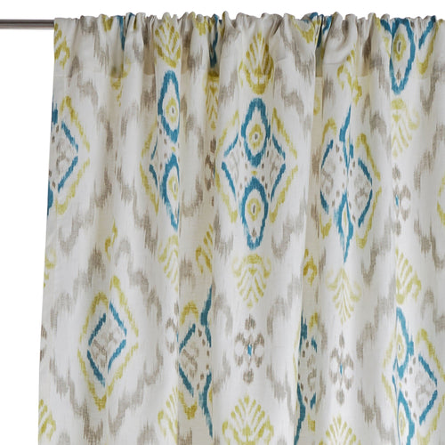 Natural white & Turquoise & Green Suide Vorhang | Home & Living inspiration | URBANARA