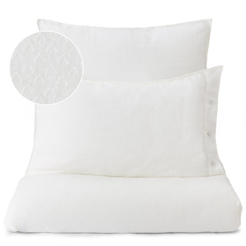 Lousa pillowcase, white, 100% linen