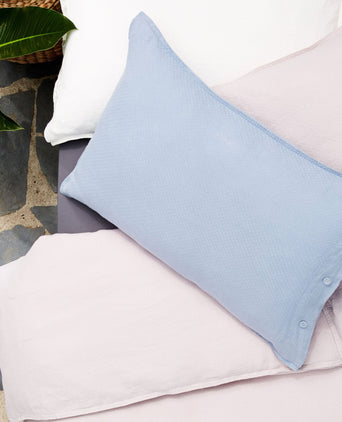 Lousa pillowcase, light grey blue, 100% linen