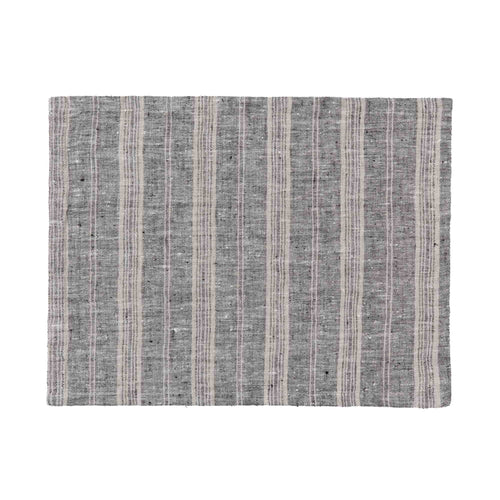 Lusis table runner in black & natural, 100% linen |Find the perfect table runners