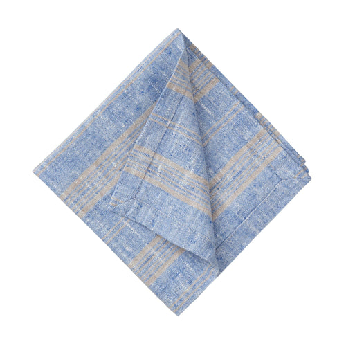 Lusis place mat, light blue & natural, 100% linen |High quality homewares