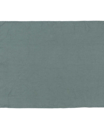 Minija tea towel, green grey, 100% linen