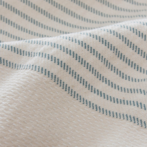 Kadan bedspread, cream & grey green, 50% linen & 50% cotton |High quality homewares