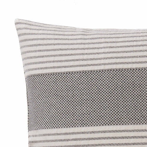 Kadan cushion cover, black & cream, 50% linen & 50% cotton |High quality homewares