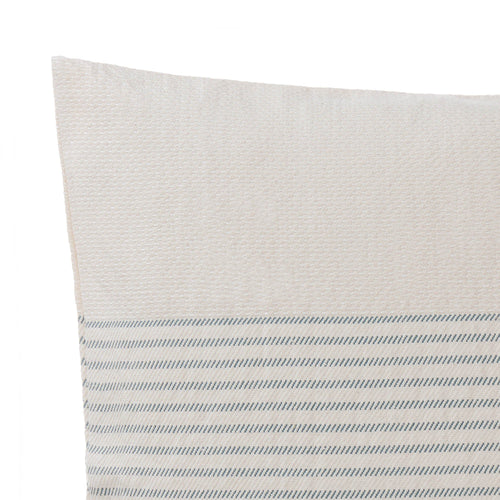 Kadan cushion cover, cream & grey green, 50% linen & 50% cotton |High quality homewares