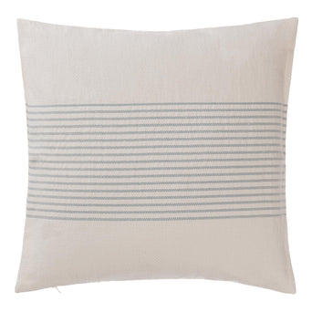 Kadan cushion cover, cream & grey green, 50% linen & 50% cotton