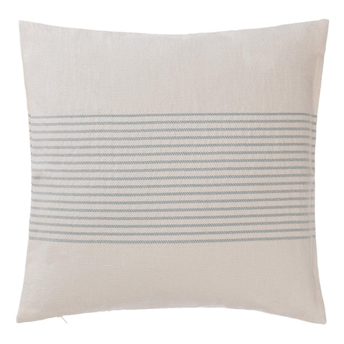 Kadan cushion cover, cream & grey green, 50% linen & 50% cotton