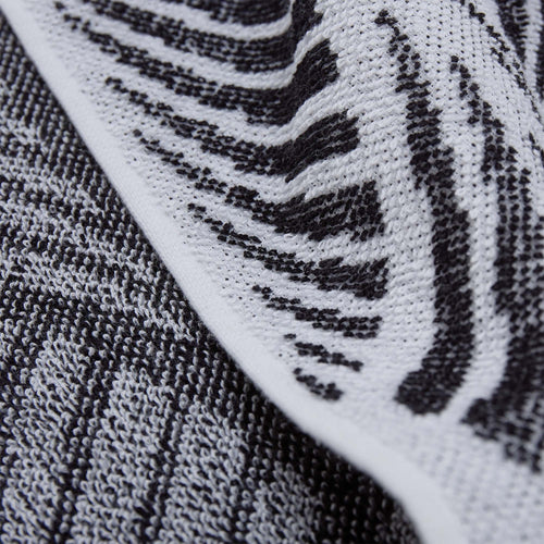 Coimbra hand towel, black & white, 100% cotton | URBANARA cotton towels