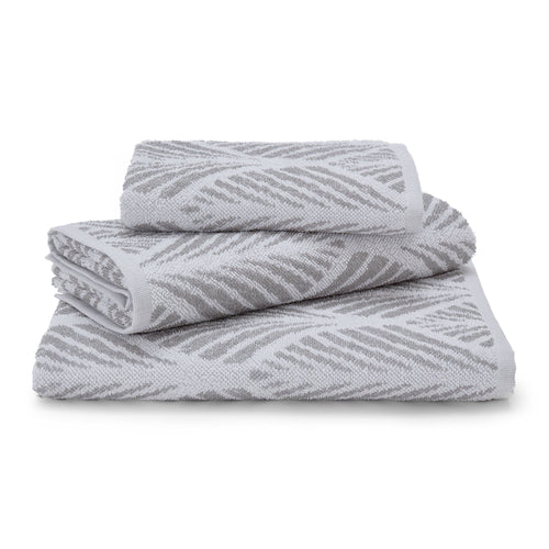 Coimbra hand towel, grey & white, 100% cotton
