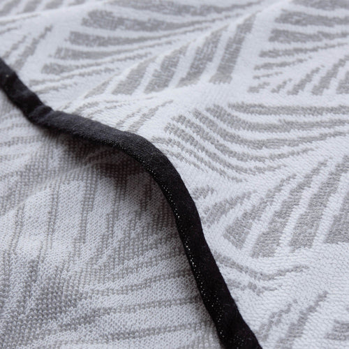 Coimbra beach towel, grey & white, 100% cotton |High quality homewares