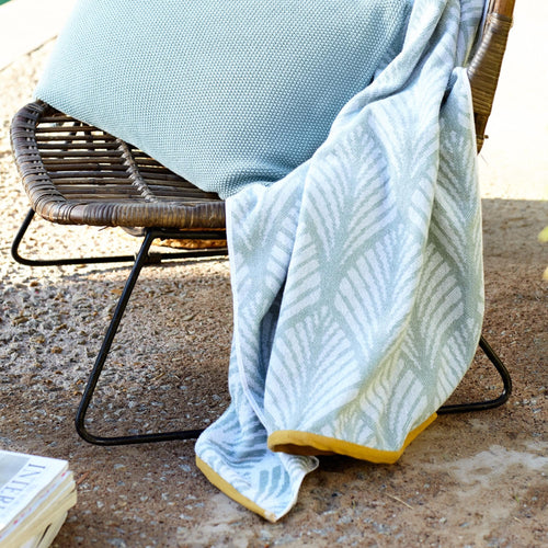 Light grey green & White Coimbra Strandtuch | Home & Living inspiration | URBANARA